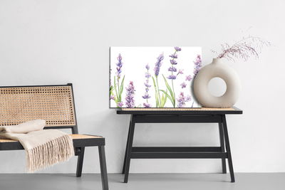 Ljuddämpande tavla - Watercolor lavender flowers