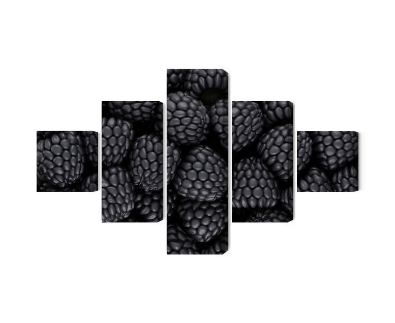 Ljuddämpande tavla - Blackberries on a macro scale