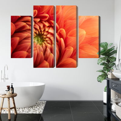 Ljuddämpande tavla - Orange chrysanthemum