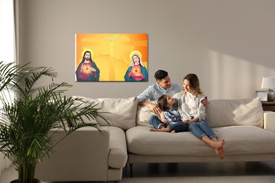 Ljuddämpande tavla - Jesus and virgin mary