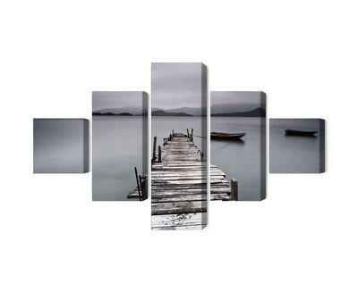 Ljuddämpande tavla - Misty lake