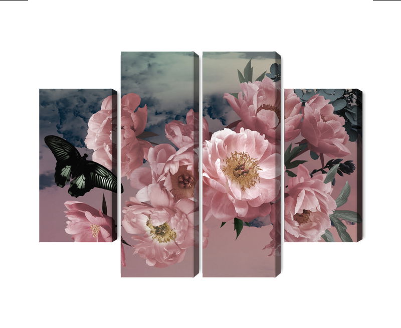 Ljuddämpande tavla - Bouquet of flowers