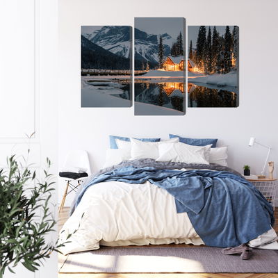 Ljuddämpande tavla - Emerald lake in Canada