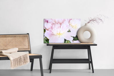 Ljuddämpande tavla - Peony rose in light pink