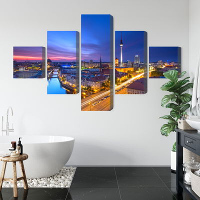 Ljuddämpande tavla - Berlin panorama at sunset