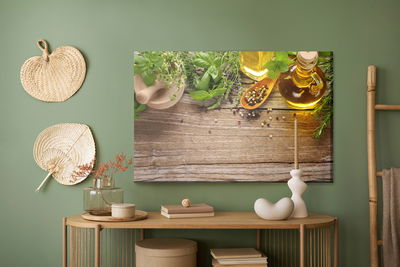 Ljuddämpande tavla - Provencal herbs with oil