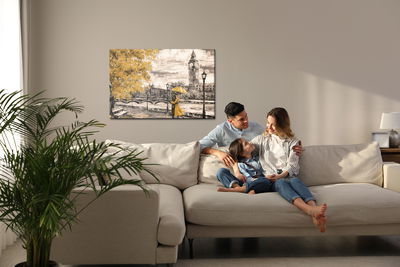 Ljuddämpande tavla - Lovers enjoying the London