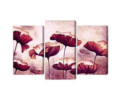 Ljuddämpande tavla - Poppies as painted
