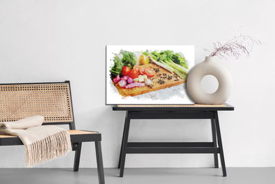 Ljuddämpande tavla - Vegetables with spices