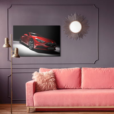 Ljuddämpande tavla - Red sports car