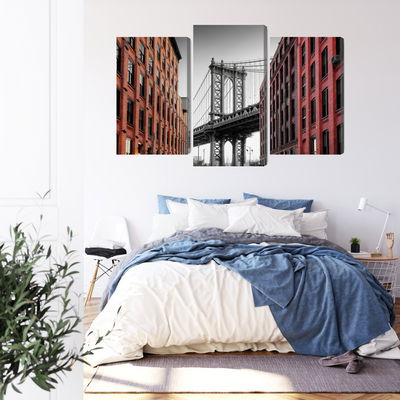 Ljuddämpande tavla - Manhattan bridge view