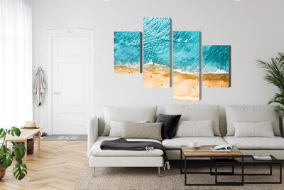 Ljuddämpande tavla - Aerial view of the ocean