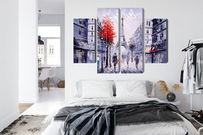 Ljuddämpande tavla - The view of the Paris street