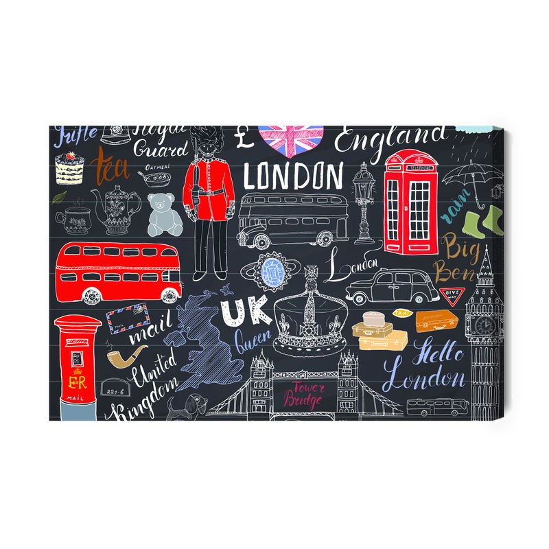 Ljuddämpande tavla - Popular symbols of London