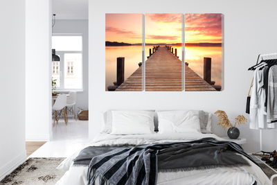 Ljuddämpande tavla - Sunset on the pier