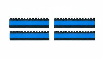 Varuprov på vibrationsdämpare Dampio PRO. 3x3cm stort, liggandes.