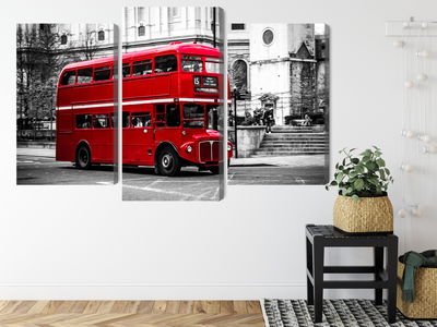 Ljuddämpande tavla - A double decker bus in London