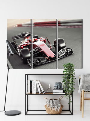 Ljuddämpande tavla - Formula 1 car on the track
