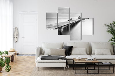 Ljuddämpande tavla - Wooden pier