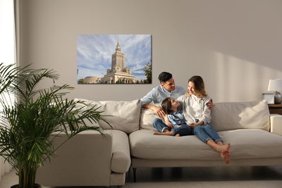 Ljuddämpande tavla - Buildings in the center