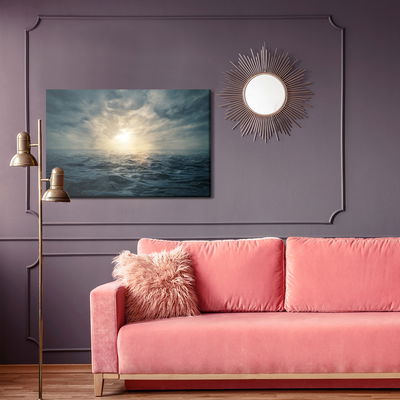 Ljuddämpande tavla - Sunset on a stormy sea