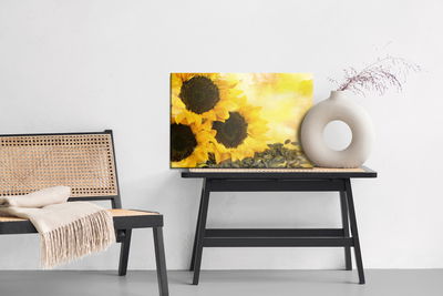 Ljuddämpande tavla - Flowers and sunflower seeds