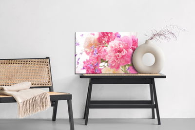 Ljuddämpande tavla - Pink peonies