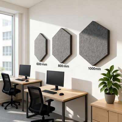 Ljudabsorbering till vägg - PES hexagon wall
