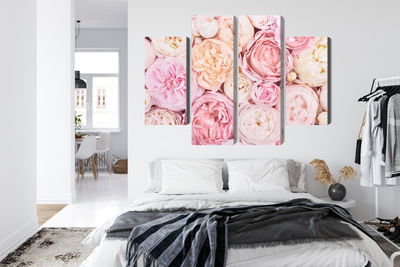 Ljuddämpande tavla - Blooming flowers in pastel