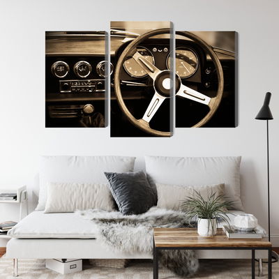 Ljuddämpande tavla - The dashboard of an antique