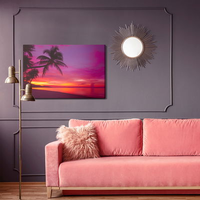 Ljuddämpande tavla - Sea at sunset