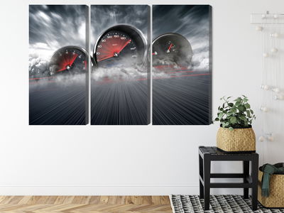 Ljuddämpande tavla - High speed car counters