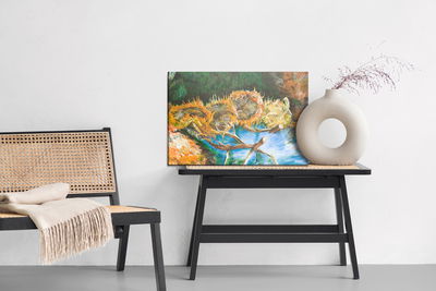 Ljuddämpande tavla - Four sunflowers as painted