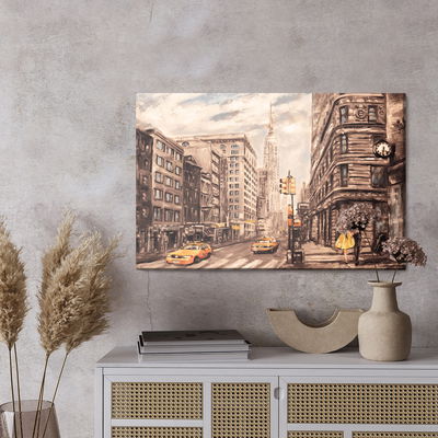Ljuddämpande tavla - New York street like painted