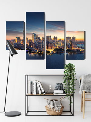 Ljuddämpande tavla - New York city panorama