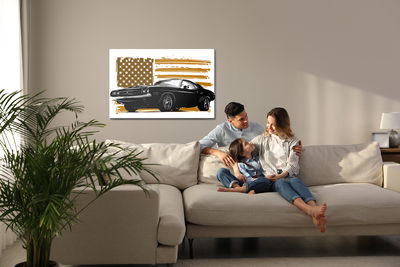 Ljuddämpande tavla - An american muscle car