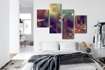 Ljuddämpande tavla - Delicate plants on a macro