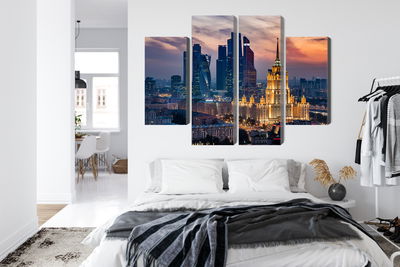 Ljuddämpande tavla - Aerial view of the moscow