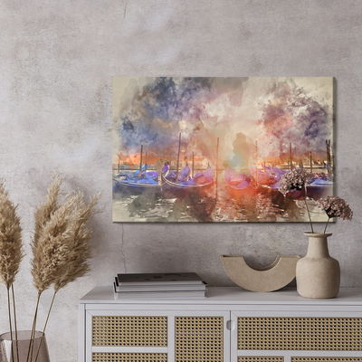 Ljuddämpande tavla - Sunset in venice