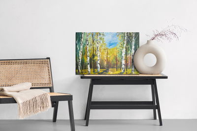 Ljuddämpande tavla - Birch forest as painted