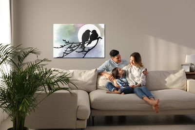 Ljuddämpande tavla - Silhouettes of birds