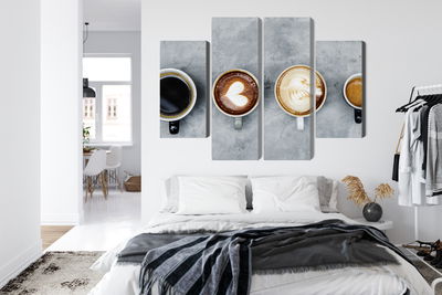Ljuddämpande tavla - Cups with coffee