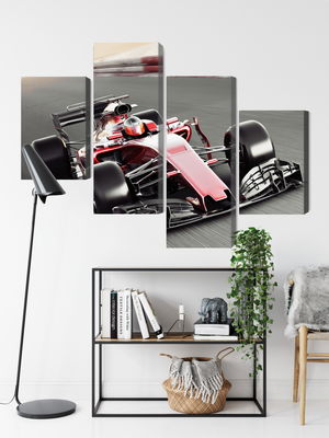 Ljuddämpande tavla - Formula 1 car on the track