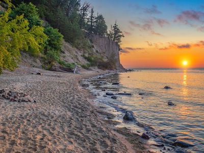 Ljuddämpande tavla - Sunset on the baltic sea