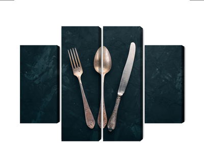 Ljuddämpande tavla - Old cutlery