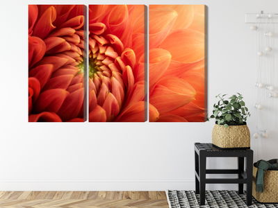 Ljuddämpande tavla - Orange chrysanthemum