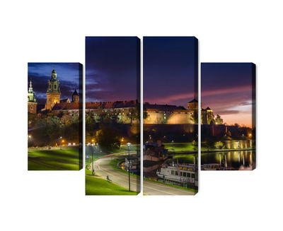 Ljuddämpande tavla - Wawel royal castle at sunrise