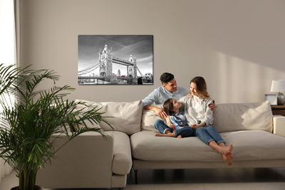 Ljuddämpande tavla - View of the tower bridge