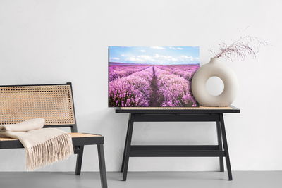 Ljuddämpande tavla - 3d blooming lavender field