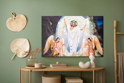 Ljuddämpande tavla - Jesus icon with angels